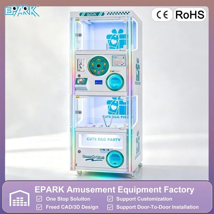 Cute Egg Party Gift Machine Coin Operated Capsule Toy Vending Machine factory